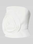 Jake*s Cocktail Slim Fit Top mit floraler Applikation in Ecru, Größe 3...