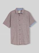 Tom Tailor Regular Fit Freizeithemd aus Leinen-Baumwolle-Mix in Hazel,...