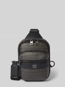 HUGO Umhängetasche mit Label-Muster Modell 'QUANTIC_M_MONOSTRAP' in BL...