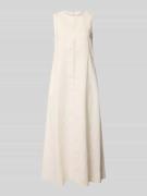 Jake*s Collection Relaxed Fit Midikleid aus reinen Leinen in Beige, Gr...