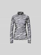 Lala Berlin Longsleeve im semitransparenten Design in Black, Größe L