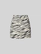 Lala Berlin Minirock mit Allover-Animal-Print in Black, Größe L