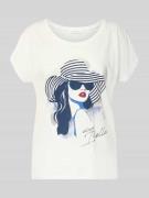 Christian Berg Woman T-Shirt aus Baumwoll-Viskose-Mix mit Motiv-Print ...