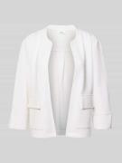 s.Oliver RED LABEL Relaxed Fit Scuba-Jacke aus Modal-Mix in Ecru, Größ...