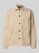 Tommy Hilfiger Regular Fit Hemdjacke aus reiner Baumwolle in Beige, Gr...
