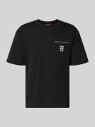 HUGO Regular Fit T-Shirt aus reiner Baumwolle Modell 'DARRO' in Black,...