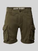 Alpha Industries Shorts mit Cargotaschen Modell 'CREW SHORT' in Oliv, ...