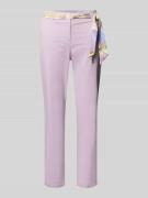 Christian Berg Woman Slim Fit Chino mit Viskose-Anteil in Lavender, Gr...
