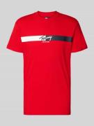 Tommy Jeans Regular Fit T-Shirt aus reiner Baumwolle in Rot, Größe L