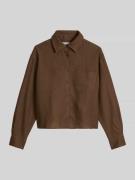 Marc O'Polo Relaxed Fit Hemdbluse aus reinem Leinen in Mittelbraun, Gr...