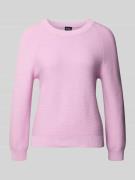 BOSS Boxy Fit Strickpullover aus reiner Baumwolle Modell 'FOVILA' in P...