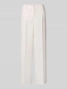 More & More Stoffhose aus Viskose-Mix mit Bügelfalte in Offwhite, Größ...
