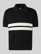 Tommy Jeans Regular Fit Poloshirt aus reiner Baumwolle in Black, Größe...