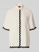 HUGO Comfort Fit Hemdbluse aus Lyocell-Leinen-Mix Modell 'CAMULE-1' in...