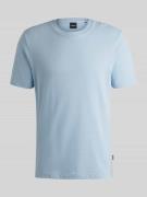 BOSS Regular Fit T-Shirt aus Baumwoll-Mix Modell 'TIBURT 240' in Bleu,...