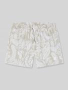 BOSS Regular Fit Badeshorts mit Allover-Muster Modell 'PIRANHA' in San...