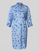 Smith and Soul Relaxed Fit Kleid mit Allover-Motiv-Print in Bleu, Größ...