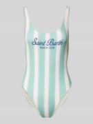 MC2 Saint Barth Slim Fit Badeanzug mit Logo-Print Modell 'Lora' in Min...