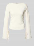 Vero Moda Regular Fit Langarmshirt mit Binde-Detail Modell 'HAZEL' in ...