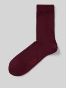 Falke Socken mit Label-Schriftzug Modell 'FAMILY' in Bordeaux, Größe 3...