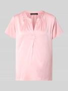 Betty Barclay Blusenshirt aus Satin mit V-Ausschnitt in Rose, Größe 36