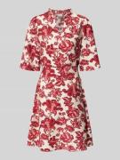 ICHI Minikleid aus Viskose-Mix Modell 'GILVIS' in Rot, Größe 36