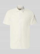 Blend Regular Fit Freizeithemd mit Kentkragen Modell 'ABAN' in Offwhit...