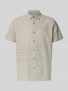 Blend Regular Fit Freizeithemd mit Kentkragen Modell 'ABAN' in Oliv, G...