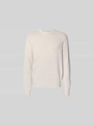 ANNARR Pullover in Strick-Optik in Beige, Größe L