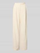 Jake*s Collection Bundfaltenhose aus Viskose-Mix mit Knopfverschluss i...