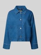 Smith and Soul Jeansjacke mit aufgesetzten Taschen in Blau, Größe L