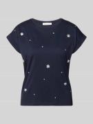 Christian Berg Woman T-Shirt mit Ziersteinbesatz und Rundhalsausschnit...