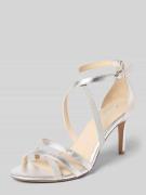 Tamaris Sandalen in schimmernder Optik in Silber, Größe 42