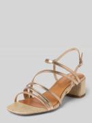 Tamaris Sandaletten aus echtem Leder in Gold, Größe 37