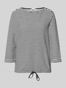 Tom Tailor Relaxed Fit 3/4-Shirt aus Baumwoll-Mix in Marine, Größe L