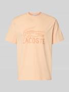 Lacoste Regular Fit T-Shirt aus reiner Baumwolle in Lachs, Größe L