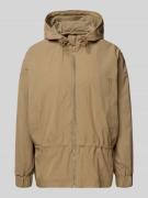 Jake*s Casual Regular Fit Jacke mit Kapuze in Schlamm, Größe L