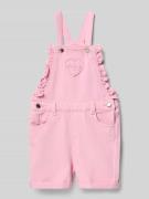 Guess Regular Fit Latzhose in Denim-Optik in Rosa, Größe 104