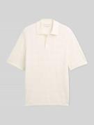 Tom Tailor Regular Fit Poloshirt aus reiner Baumwolle in Strickoptik i...
