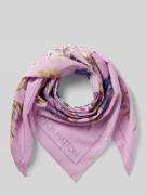 Fynch-Hatton Schal mit Logo-Print in Hellrosa, Größe 1