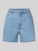 Pieces Regular Fit Jeansshorts aus Baumwoll-Mix Modell 'ABBI' in Hellb...