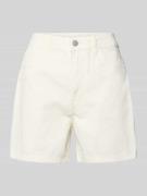 Pieces Regular Fit Jeansshorts aus Baumwoll-Mix Modell 'ABBI' in Weiss...