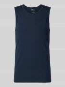 s.Oliver RED LABEL Regular Fit Tank Top aus reiner Baumwolle in Marine...