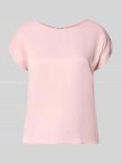 More & More T-Shirt aus Viskose-Elasthan-Mix mit Rundhalsausschnitt in...