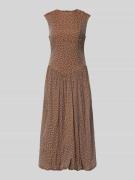 YAS Bubble Kleid mit Rundhalsausschnitt Modell 'KRISSI' in Schoko, Grö...