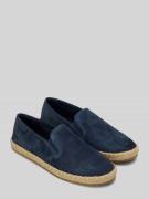 Marc O'Polo Espadrilles aus echtem Leder mit Logo-Patch in Marine, Grö...