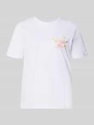 Pieces Regular Fit T-Shirt aus reiner Baumwolle Modell 'BRIANNA' in We...