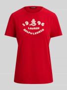 Lauren Ralph Lauren Regular Fit T-Shirt aus reiner Baumwolle in Rot, G...
