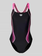 Arena Slim Fit Badeanzug mit Logo-Print Modell 'Control' in Pink, Größ...