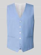 HECHTER PARIS Weste mit V-Ausschnitt und Paspeltaschen in Hellblau, Gr...